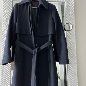 Wool trench coat